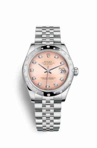 Rolex Datejust 31 Stainless Steel Domed Diamond / Jubilee / Pink - Diamond 178344-0023 — фото часов Rolex Datejust 31 Stainless Steel Domed Diamond / Jubilee / Pink - Diamond 178344-0023 — фото часов