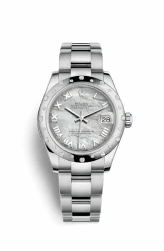 Rolex Datejust 31 Stainless Steel Domed Diamond / Oyster / MOP - Roman 178344-0027 — фото часов Rolex Datejust 31 Stainless Steel Domed Diamond / Oyster / MOP - Roman 178344-0027 — фото часов