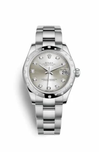 Rolex Datejust 31 Stainless Steel Domed Diamond / Oyster / Silver - Diamond 178344-0032 — фото часов Rolex Datejust 31 Stainless Steel Domed Diamond / Oyster / Silver - Diamond 178344-0032 — фото часов