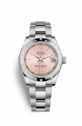 Rolex Datejust 31 Stainless Steel Domed Diamond / Oyster / Pink 178344-0052 — фото часов Rolex Datejust 31 Stainless Steel Domed Diamond / Oyster / Pink 178344-0052 — фото часов