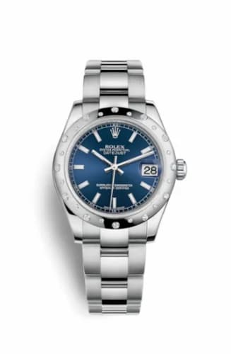 Rolex Datejust 31 Stainless Steel Domed Diamond / Oyster / Blue 178344-0054 — фото часов Rolex Datejust 31 Stainless Steel Domed Diamond / Oyster / Blue 178344-0054 — фото часов
