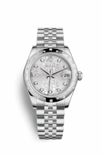 Rolex Datejust 31 Stainless Steel Domed Diamond / Jubilee / Silver Computer 178344-0059 — фото часов Rolex Datejust 31 Stainless Steel Domed Diamond / Jubilee / Silver Computer 178344-0059 — фото часов