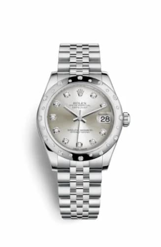 Rolex Datejust 31 Stainless Steel Domed Diamond / Jubilee / Silver - Diamond 178344-0060 — фото часов Rolex Datejust 31 Stainless Steel Domed Diamond / Jubilee / Silver - Diamond 178344-0060 — фото часов