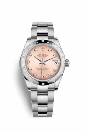 Rolex Datejust 31 Stainless Steel Domed Diamond / Oyster / Pink - Diamond 178344-0067 — фото часов Rolex Datejust 31 Stainless Steel Domed Diamond / Oyster / Pink - Diamond 178344-0067 — фото часов
