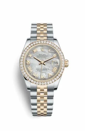 Rolex Datejust 31 Rolesor Yellow Diamond / Jubilee / MOP Roman 178383-0003 — фото часов Rolex Datejust 31 Rolesor Yellow Diamond / Jubilee / MOP Roman 178383-0003 — фото часов