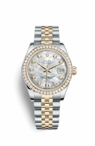 Rolex Datejust 31 Rolesor Yellow Diamond / Jubilee / MOP 178383-0008 — фото часов Rolex Datejust 31 Rolesor Yellow Diamond / Jubilee / MOP 178383-0008 — фото часов