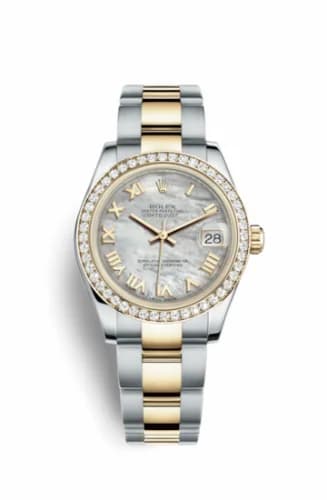 Rolex Datejust 31 Rolesor Yellow Diamond / Oyster / MOP Roman 178383-0015 — фото часов Rolex Datejust 31 Rolesor Yellow Diamond / Oyster / MOP Roman 178383-0015 — фото часов