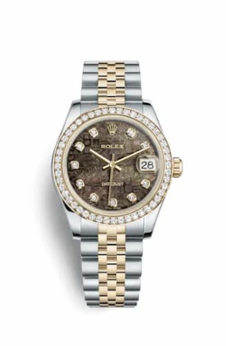 Rolex Datejust 31 Rolesor Yellow Diamond / Jubilee / Black MOP Computer 178383-0030 — фото часов Rolex Datejust 31 Rolesor Yellow Diamond / Jubilee / Black MOP Computer 178383-0030 — фото часов