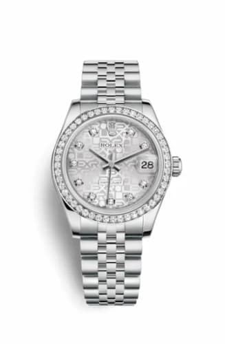 Rolex Datejust 31 Stainless Steel Diamond / Jubilee / Silver Computer 178384-0001 — фото часов Rolex Datejust 31 Stainless Steel Diamond / Jubilee / Silver Computer 178384-0001 — фото часов