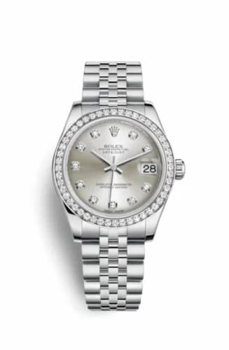 Rolex Datejust 31 Stainless Steel Diamond / Jubilee / Silver - Diamond 178384-0003 — фото часов Rolex Datejust 31 Stainless Steel Diamond / Jubilee / Silver - Diamond 178384-0003 — фото часов