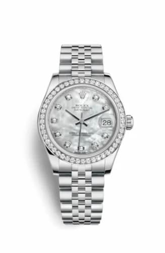 Rolex Datejust 31 Stainless Steel Diamond / Jubilee / MOP 178384-0004 — фото часов Rolex Datejust 31 Stainless Steel Diamond / Jubilee / MOP 178384-0004 — фото часов