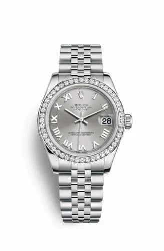 Rolex Datejust 31 Stainless Steel Diamond / Jubilee / Rhodium - Roman 178384-0007 — фото часов Rolex Datejust 31 Stainless Steel Diamond / Jubilee / Rhodium - Roman 178384-0007 — фото часов