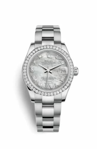 Rolex Datejust 31 Stainless Steel Diamond / Oyster / MOP - Roman 178384-0014 — фото часов Rolex Datejust 31 Stainless Steel Diamond / Oyster / MOP - Roman 178384-0014 — фото часов