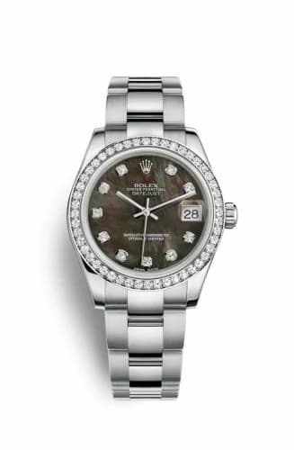 Rolex Datejust 31 Stainless Steel Diamond / Oyster / Black MOP 178384-0019 — фото часов Rolex Datejust 31 Stainless Steel Diamond / Oyster / Black MOP 178384-0019 — фото часов