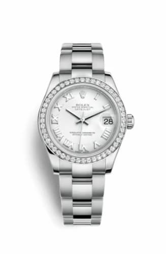 Rolex Datejust 31 Stainless Steel Diamond / Oyster / White - Roman 178384-0020 — фото часов Rolex Datejust 31 Stainless Steel Diamond / Oyster / White - Roman 178384-0020 — фото часов