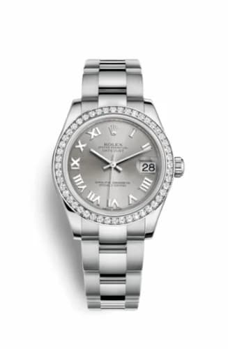 Rolex Datejust 31 Stainless Steel Diamond / Oyster / Rhodium - Roman 178384-0021 — фото часов Rolex Datejust 31 Stainless Steel Diamond / Oyster / Rhodium - Roman 178384-0021 — фото часов