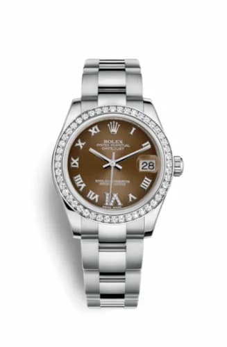 Rolex Datejust 31 Stainless Steel Diamond / Oyster / Bronze - Roman 178384-0026 — фото часов Rolex Datejust 31 Stainless Steel Diamond / Oyster / Bronze - Roman 178384-0026 — фото часов