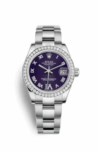 Rolex Datejust 31 Stainless Steel Diamond / Oyster / Purple - Roman 178384-0027. — фото часов Rolex Datejust 31 Stainless Steel Diamond / Oyster / Purple - Roman 178384-0027. — фото часов