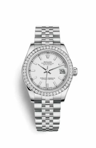 Rolex Datejust 31 Stainless Steel Diamond / Jubilee / White 178384-0030 — фото часов Rolex Datejust 31 Stainless Steel Diamond / Jubilee / White 178384-0030 — фото часов