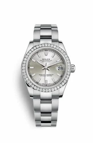Rolex Datejust 31 Stainless Steel Diamond / Oyster / Silver 178384-0043 — фото часов Rolex Datejust 31 Stainless Steel Diamond / Oyster / Silver 178384-0043 — фото часов