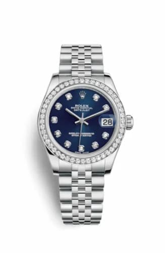 Rolex Datejust 31 Stainless Steel Diamond / Jubilee / Blue - Diamond 178384-0046 — фото часов Rolex Datejust 31 Stainless Steel Diamond / Jubilee / Blue - Diamond 178384-0046 — фото часов