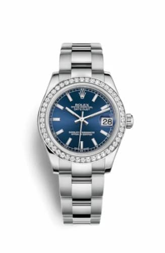 Rolex Datejust 31 Stainless Steel Diamond / Oyster / Blue 178384-0057 — фото часов Rolex Datejust 31 Stainless Steel Diamond / Oyster / Blue 178384-0057 — фото часов