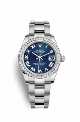 Rolex Datejust 31 Stainless Steel Diamond / Oyster / Blue - Roman 178384-0058 — фото часов Rolex Datejust 31 Stainless Steel Diamond / Oyster / Blue - Roman 178384-0058 — фото часов