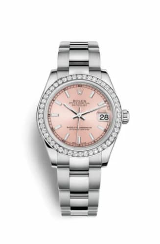 Rolex Datejust 31 Stainless Steel Diamond / Oyster / Pink 178384-0059 — фото часов Rolex Datejust 31 Stainless Steel Diamond / Oyster / Pink 178384-0059 — фото часов