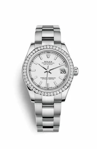 Rolex Datejust 31 Stainless Steel Diamond / Oyster / White 178384-0060 — фото часов Rolex Datejust 31 Stainless Steel Diamond / Oyster / White 178384-0060 — фото часов