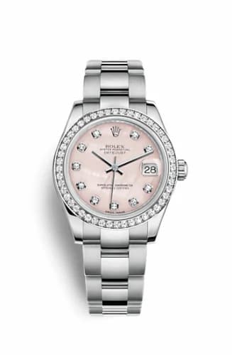 Rolex Datejust 31 Stainless Steel Diamond / Oyster / Pink MOP 178384-0061 — фото часов Rolex Datejust 31 Stainless Steel Diamond / Oyster / Pink MOP 178384-0061 — фото часов
