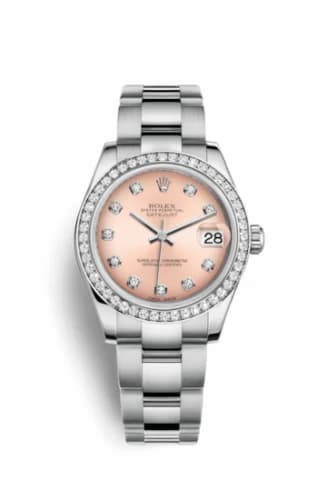 Rolex Datejust 31 Stainless Steel Diamond / Oyster / Pink - Diamond 178384-0064 — фото часов Rolex Datejust 31 Stainless Steel Diamond / Oyster / Pink - Diamond 178384-0064 — фото часов