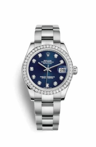 Rolex Datejust 31 Stainless Steel Diamond / Oyster / Blue - Diamond 178384-0067 — фото часов Rolex Datejust 31 Stainless Steel Diamond / Oyster / Blue - Diamond 178384-0067 — фото часов