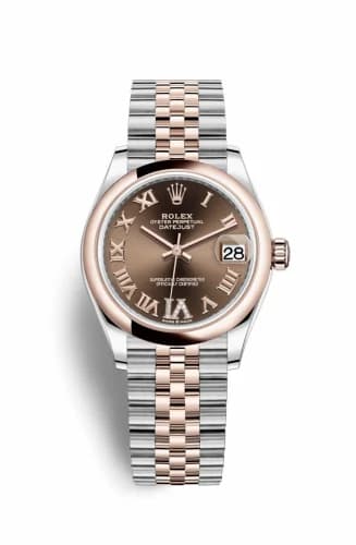 Rolex Datejust 31 Stainless Steel / Rose Gold / Domed / Chocolate - Roman / Jubilee 278241-0004 — фото часов Rolex Datejust 31 Stainless Steel / Rose Gold / Domed / Chocolate - Roman / Jubilee 278241-0004 — фото часов