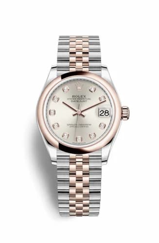 Rolex Datejust 31 Stainless Steel / Rose Gold / Domed / Silver - Diamond / Jubilee 278241-0016 — фото часов Rolex Datejust 31 Stainless Steel / Rose Gold / Domed / Silver - Diamond / Jubilee 278241-0016 — фото часов