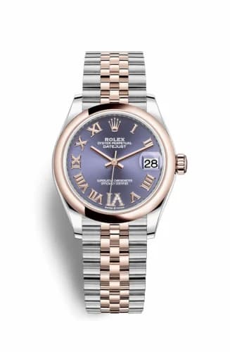 Rolex Datejust 31 Stainless Steel / Rose Gold / Domed / Aubergine - Roman / Jubilee 278241-0020 — фото часов Rolex Datejust 31 Stainless Steel / Rose Gold / Domed / Aubergine - Roman / Jubilee 278241-0020 — фото часов