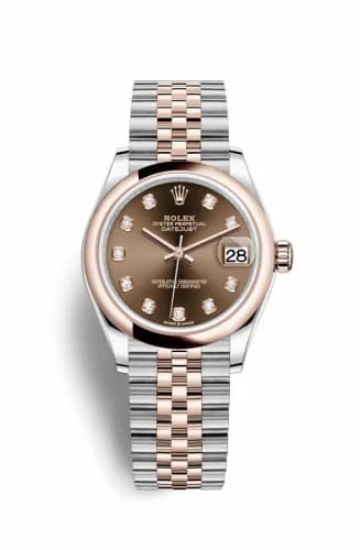 Rolex Datejust 31 Stainless Steel/ Rose Gold / Domed / Chocolate - Diamond / Jubilee 278241-0028 — фото часов Rolex Datejust 31 Stainless Steel/ Rose Gold / Domed / Chocolate - Diamond / Jubilee 278241-0028 — фото часов