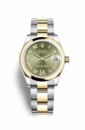 Rolex Datejust 31 Stainless Steel / Yellow Gold / Domed / Olive - Roman / Oyster 278243-0015 — фото часов Rolex Datejust 31 Stainless Steel / Yellow Gold / Domed / Olive - Roman / Oyster 278243-0015 — фото часов