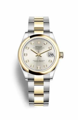 Rolex Datejust 31 Stainless Steel / Yellow Gold / Domed / Silver - Diamond / Oyster 278243-0019 — фото часов Rolex Datejust 31 Stainless Steel / Yellow Gold / Domed / Silver - Diamond / Oyster 278243-0019 — фото часов