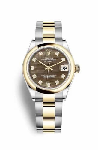Rolex Datejust 31 Stainless Steel / Yellow Gold / Domed / Black MOP / Oyster 278243-0023 — фото часов Rolex Datejust 31 Stainless Steel / Yellow Gold / Domed / Black MOP / Oyster 278243-0023 — фото часов
