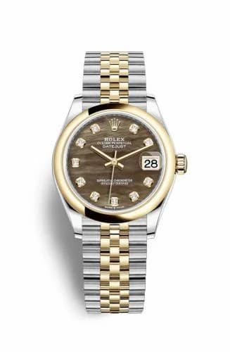 Rolex Datejust 31 Stainless Steel / Yellow Gold / Domed / Black MOP / Jubilee 278243-0024 — фото часов Rolex Datejust 31 Stainless Steel / Yellow Gold / Domed / Black MOP / Jubilee 278243-0024 — фото часов