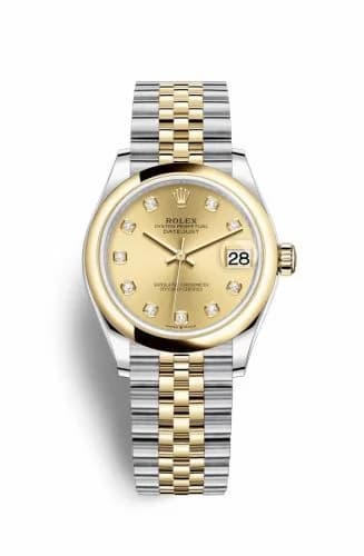 Rolex Datejust 31 Stainless Steel/ Yellow Gold / Domed / Champagne - Diamond / Jubilee 278243-0026 — фото часов Rolex Datejust 31 Stainless Steel/ Yellow Gold / Domed / Champagne - Diamond / Jubilee 278243-0026 — фото часов