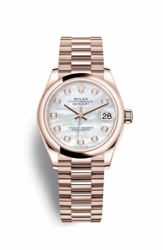 Rolex Datejust 31 Rose Gold / Domed / MOP / President 278245-0014 — фото часов Rolex Datejust 31 Rose Gold / Domed / MOP / President 278245-0014 — фото часов