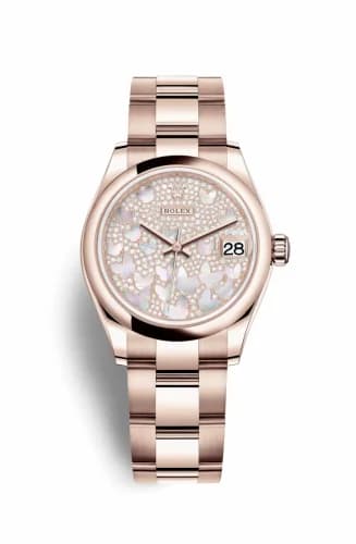 Rolex Datejust 31 Rose Gold / Domed / Butterfly / Oyster 278245-0019 — фото часов Rolex Datejust 31 Rose Gold / Domed / Butterfly / Oyster 278245-0019 — фото часов