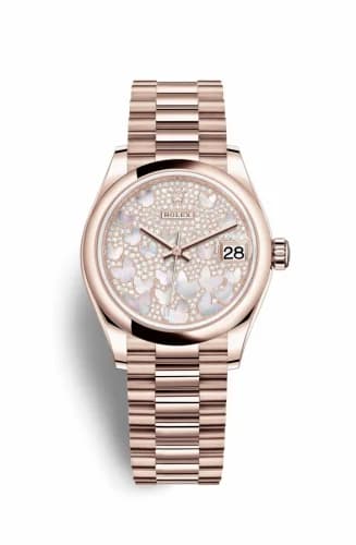 Rolex Datejust 31 Rose Gold / Domed / Butterfly / President 278245-0020 — фото часов Rolex Datejust 31 Rose Gold / Domed / Butterfly / President 278245-0020 — фото часов