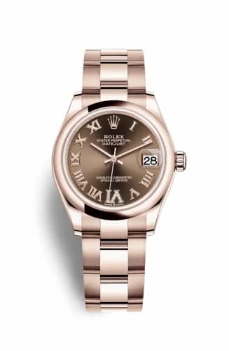 Rolex Datejust 31 Rose Gold / Domed / Chocolate - Roman / Oyster 278245-0023 — фото часов Rolex Datejust 31 Rose Gold / Domed / Chocolate - Roman / Oyster 278245-0023 — фото часов