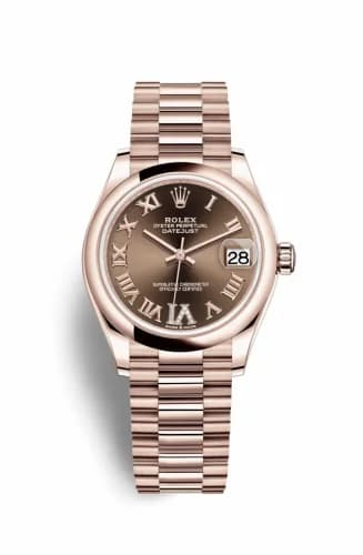 Rolex Datejust 31 Rose Gold / Domed / Chocolate - Roman / President 278245-0024 — фото часов Rolex Datejust 31 Rose Gold / Domed / Chocolate - Roman / President 278245-0024 — фото часов