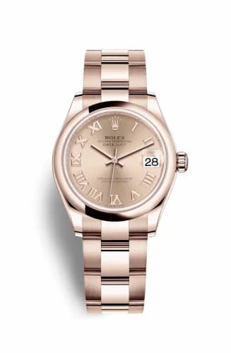 Rolex Datejust 31 Rose Gold / Domed / Rose - Roman / Oyster 278245-0033 — фото часов Rolex Datejust 31 Rose Gold / Domed / Rose - Roman / Oyster 278245-0033 — фото часов