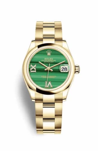 Rolex Datejust 31 Yellow Gold / Domed / Malachite / Oyster 278248-0003 — фото часов Rolex Datejust 31 Yellow Gold / Domed / Malachite / Oyster 278248-0003 — фото часов