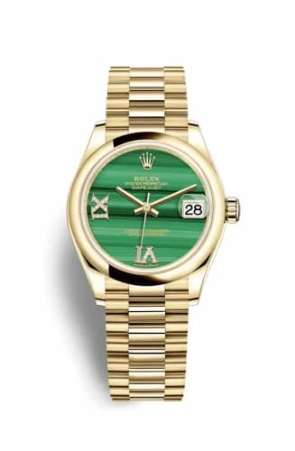 Rolex Datejust 31 Yellow Gold / Domed / Malachite / President 278248-0004 — фото часов Rolex Datejust 31 Yellow Gold / Domed / Malachite / President 278248-0004 — фото часов