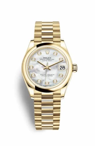 Rolex Datejust 31 Yellow Gold / Domed / MOP / President 278248-0016 — фото часов Rolex Datejust 31 Yellow Gold / Domed / MOP / President 278248-0016 — фото часов